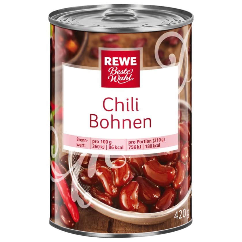REWE Beste Wahl Chilibohnen in Sauce 420g